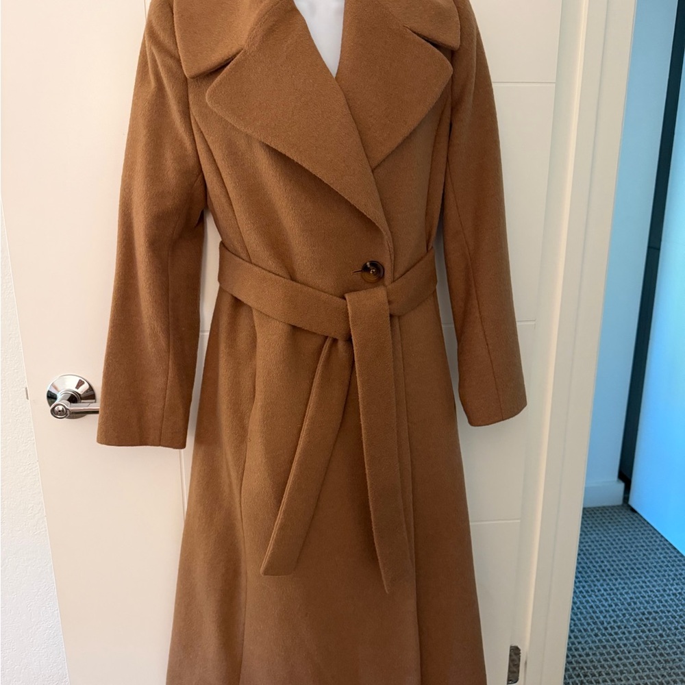 Kristen Blake Studio Collection Camel Lambswool Coat
